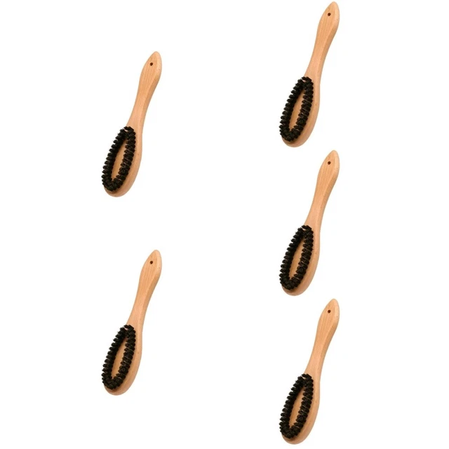 5 piezas 2 en 1 cepillo de abrigo flexible mango cómodo cepillo de limpieza de prendas