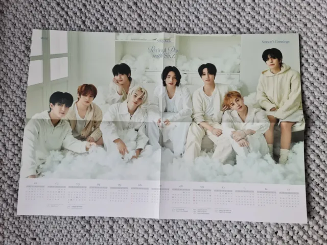 Kpop Stray Kids Perfect Day Seasons Greetings Group Folded Poster 2024 Calendar