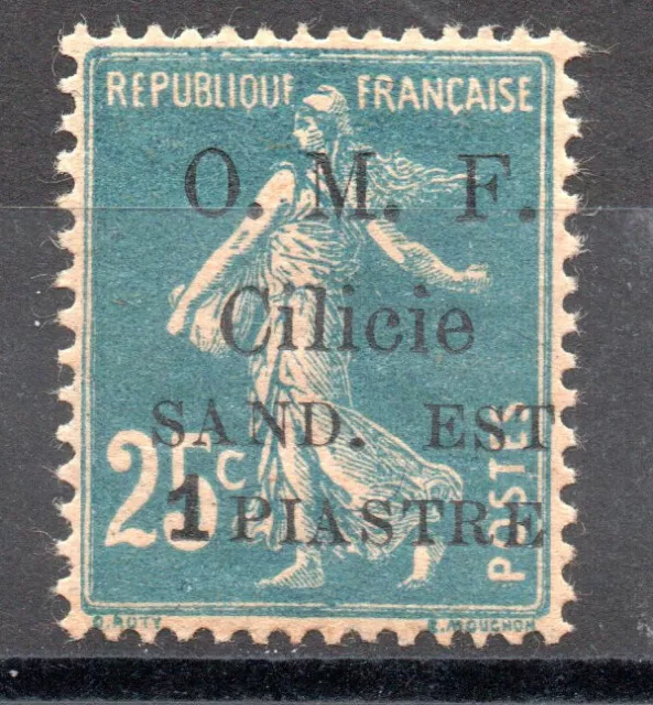 timbre colonie FRANCE CILICIE - année 1920 - YT  n° 101  neuf*-  cote : 9€