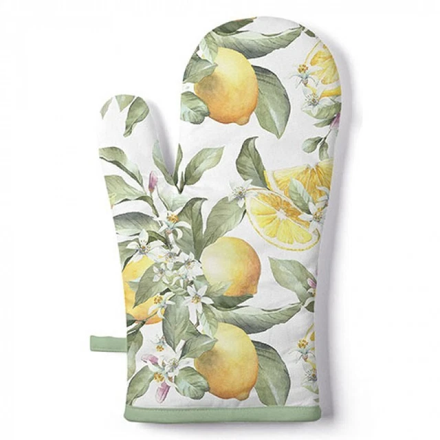 Guante de horno 18x30 cm ambiente limoni casa de campo cocina Shabby