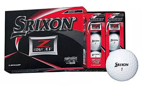 DUNLOP Balle de Golf Srixon Z-Star XV 2019 Modèle 1 Douzaine (12 Pièces)