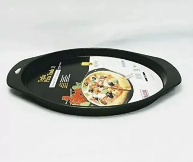 Teglia per Pizza Tonda in Ferro Alluminato Diametro cm. 32 Altezza