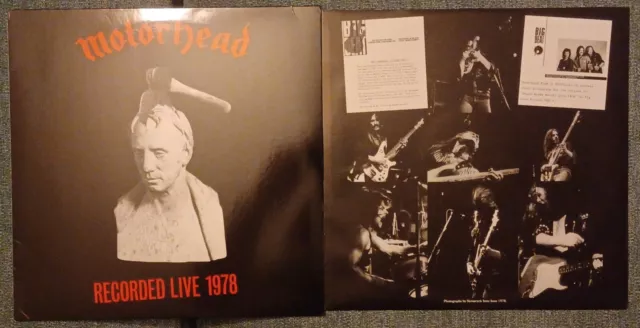 33 Tours LP Motörhead - Recorded Live 1978 Disque Rouge 2017