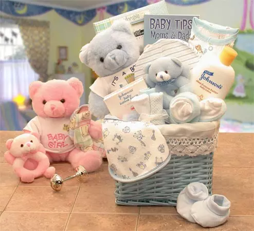 Sweet Baby of Mine New Baby Basket - Pink  - baby bath set -  baby girl gifts -