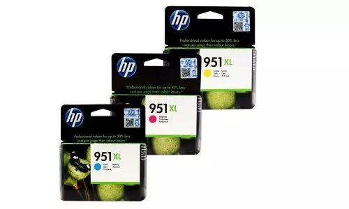 HP 951XL Cyan Magenta Yellow Set of 3 Colours CN046AE CN047AE CN048AE