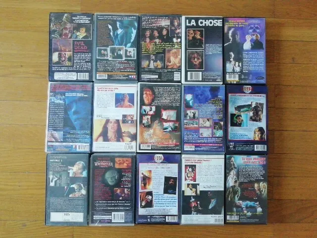 Lot 15 K7 VHS Horreur / Epouvante (Freddy / Evil Dead / Amytiville...) 2