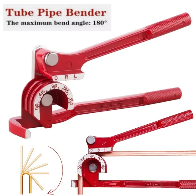 Mini 3-in-1 Brake Pipe Bender | Bends 3mm, 4.75mm, 6mm Copper/Steel Pipe (45° & 90°)