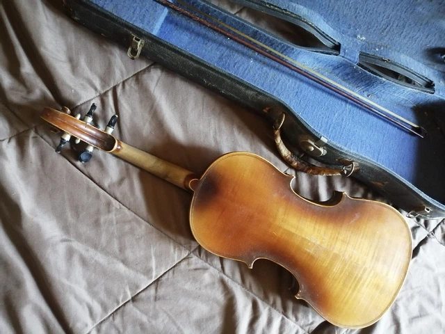 ESTATE FIND! FREE SHIP! Antique CZECH Violin, Antonio Stradivarius