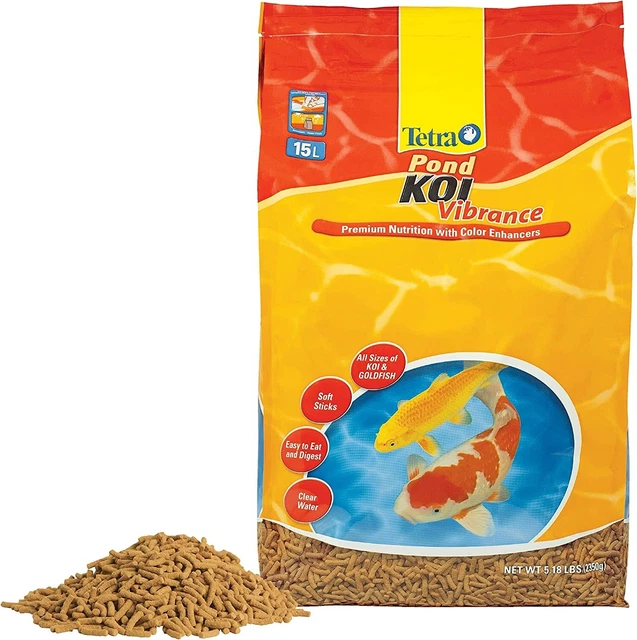 Tetrapond Koi Vibrance 5.18 Pounds Soft Sticks Floating Pond Food