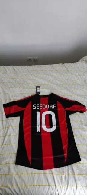 Maillot  AC Milan Domicile Vintage  taille M Seedorf 10