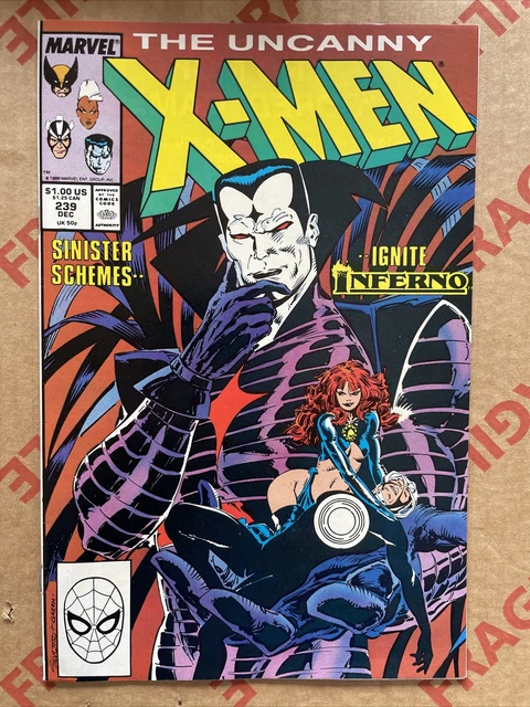 Uncanny X-Men #239 1st Print Marc Silvestri Mr. Sinister Cover Inferno NM