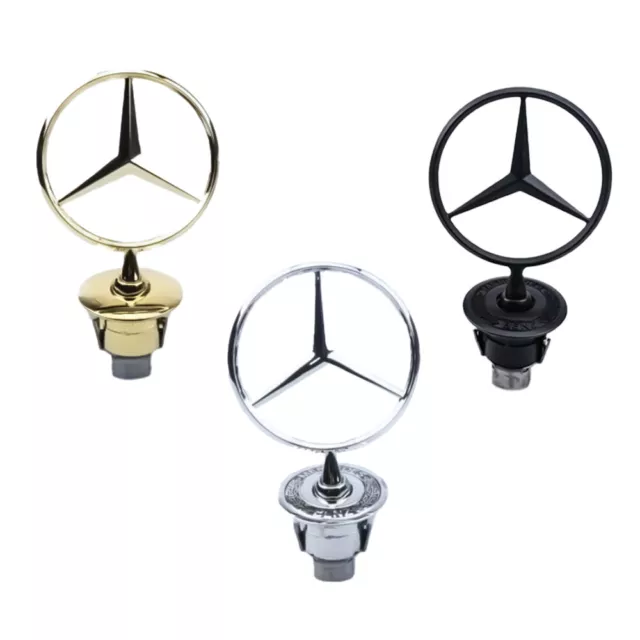 Für Fit Mercedes-Benz W202 W203 W210 W220 W211 Emblem Stern Motorhaube Logo DE!