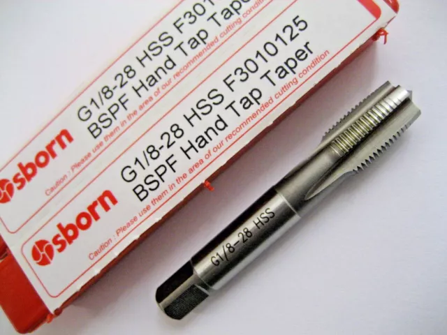 1/8 - 28 Bsp Hand Tap First Taper Hss Bspf Europa Tool Osborn F3010125  P110