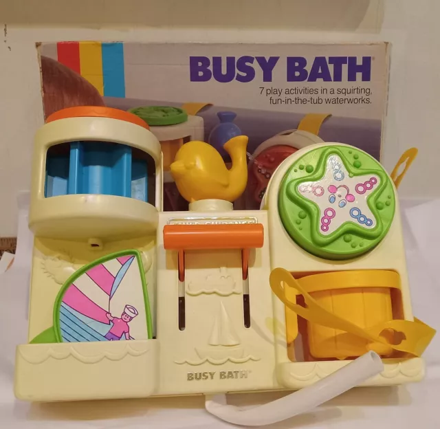 Vintage Busy Bath Child Guidance Toy Used in Box