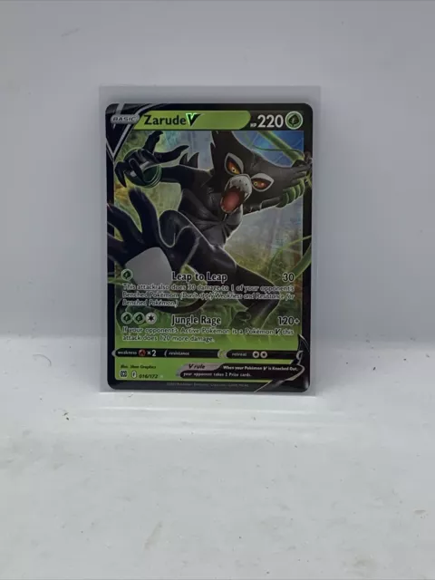 Zarude V 16-172 SWSH Brilliant Stars Holo Ultra Rare Pokemon Card