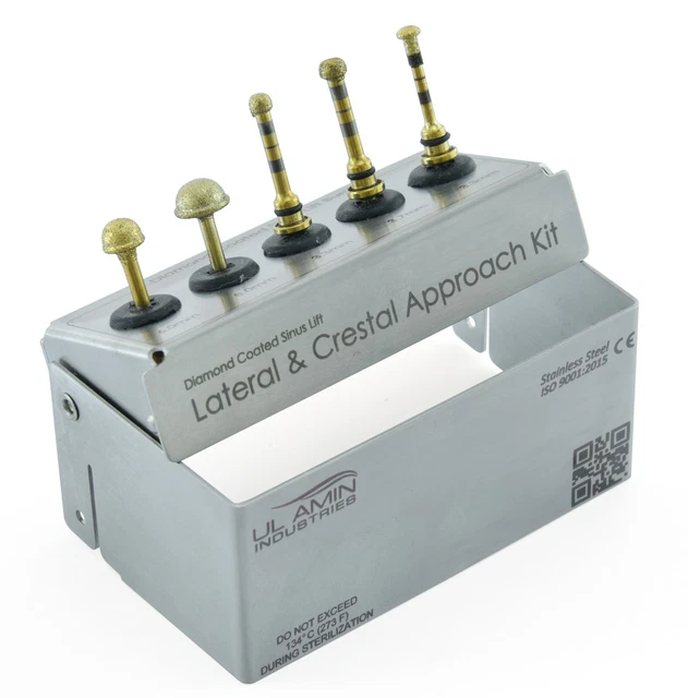Dental Lateral & Crestal Approach Diamond Burs Kit Sinus Lift Stainless Steel CE