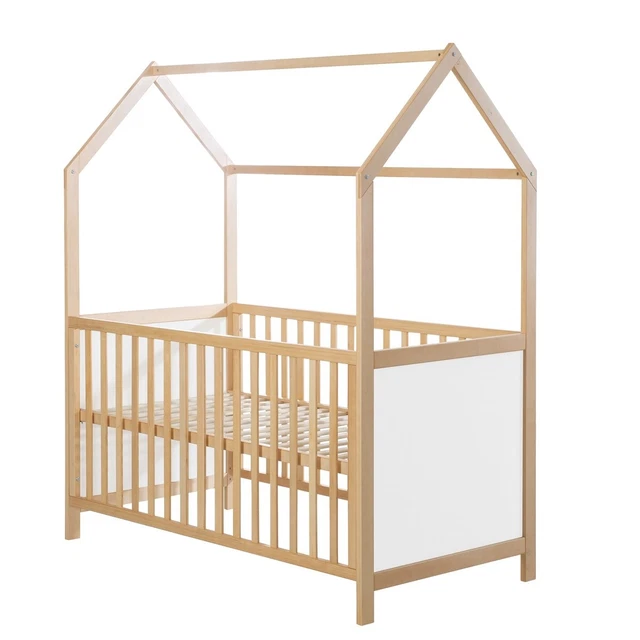 Roba Kids Hausbett Kinderbett Spielbett Babybett 70x140 cm Natur TOP