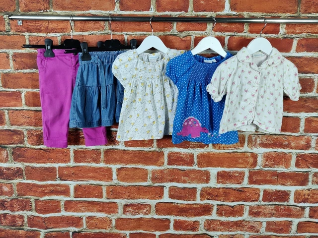 Baby Girls Bundle Age 12-18 Months Jojo Maman Next Leggings Skirt T-Shirts 86Cm