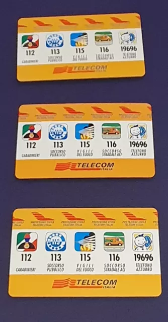 Schede Telefoniche Protezione Civile Telecom Italia - Nuove 2