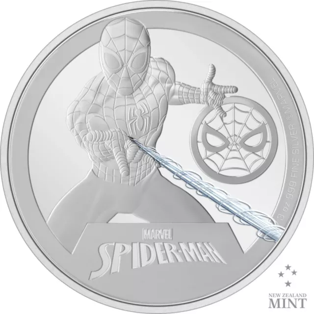 2023 Niue Marvel Classic Superheroes Spider-Man 3oz Silver Proof Coin Mint 1000