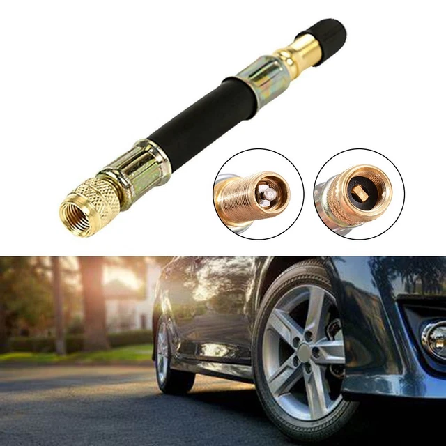 2 Rallonges De Valve Pour Pneu - 10 Cm Laiton Avec Anti-retour - Pour Voiture, Trottinette, Vélo, Camion