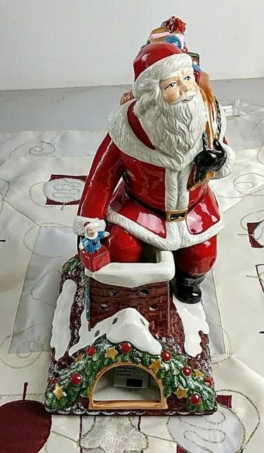 Villeroy & Boch Christmas Toys Memory Santa auf Dach Spieluhr Teelicht NEU OVP