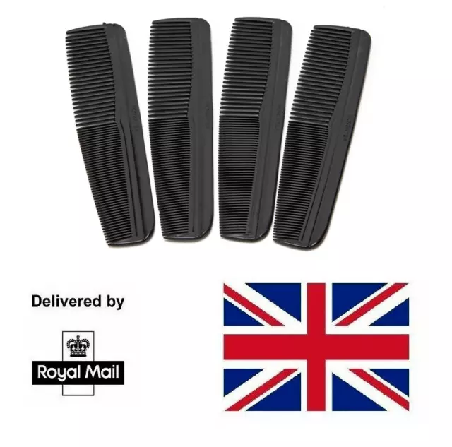 Hair Comb Professional Cutting Comb Salon Barber Styling Brush Plastic UK
