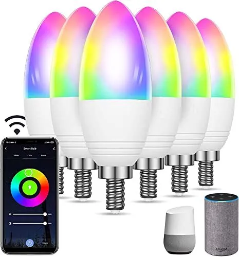 ANTELA Lampadine LED Alexa Inteligente WiFi E27, Dimmerabile