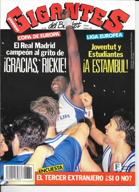 Gigantes del Basket nº334 30 de Marzo de 1992