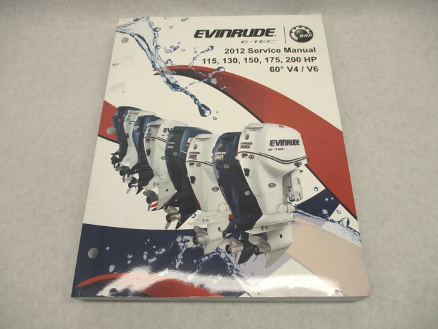 5008738 BRP Evinrude Outboard Service Repair Manual E-TEC 115-200 HP 2012 IN