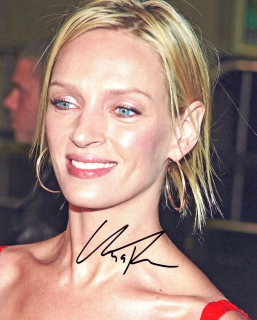 10x8 Photo Personally Autographed by Uma Thurman & COA