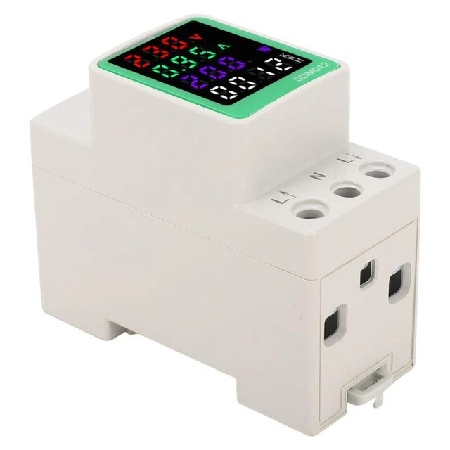 Single Phase Power Monitor SINGLE PHASE RS485 Current Monitor Power Factor Electricity Meter £20. ...