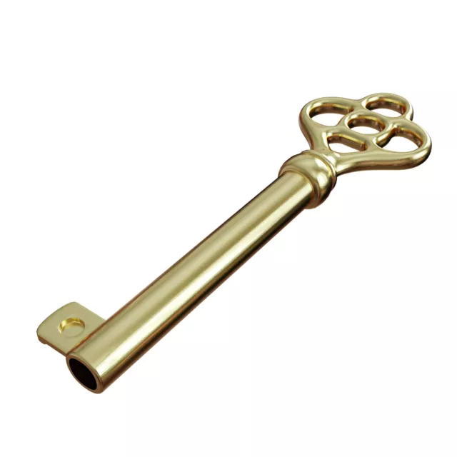 KY-3AB Brass Plated Hollow Barrel Skeleton Key for Antique, Vintage and Old C... 3