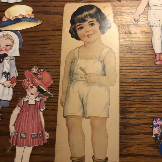 Vintage Paper doll lot 1920s 30s stand up Mixed Lot