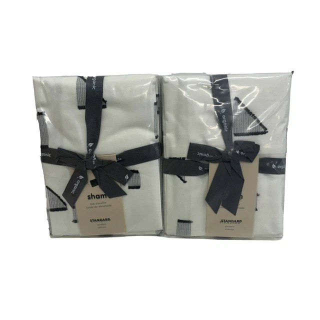 West Elm: Mini Gráfico Orgánico Geo Natural Tamaño Estándar Falsa (JUEGO de 2)