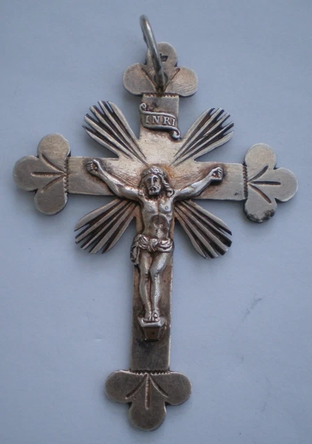 Croix Bretonne En Or Massif 18k - XIXe Siècle - Occasion Avec Légères Traces