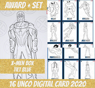 Topps Marvel Magneto Unco Award + Set (1+15 X-Men  Box Tilt Blue  2020 Digital