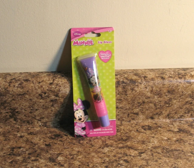 Disney Minnie Mouse Lip Gloss Rainbow Bubble Gum Flavor  NEW