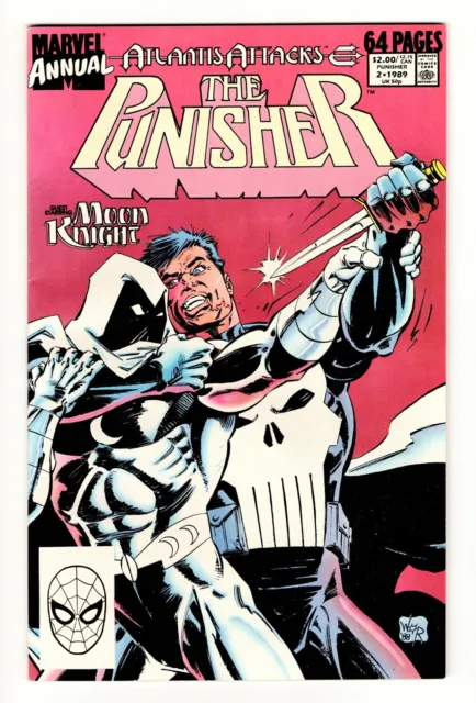 The Punisher Annual #2 (1989, Marvel) First Battle of Punisher vs. Moon Knight