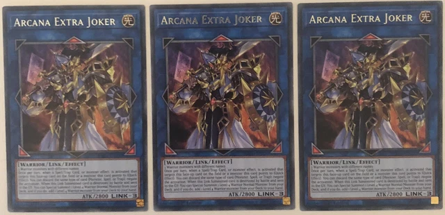 Yugioh Playset X3: Arcana Extra Joker KICO-EN030 Rare 1st Ed NM
