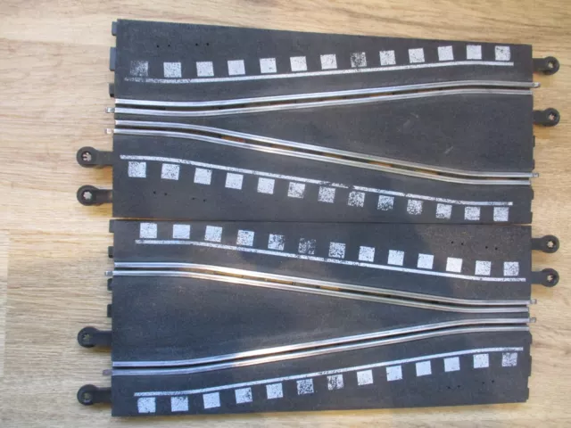 Pair Of Vintage Scalextric Chicane Tracks - Pt74 - 2 Tracks Makes Short Chicane