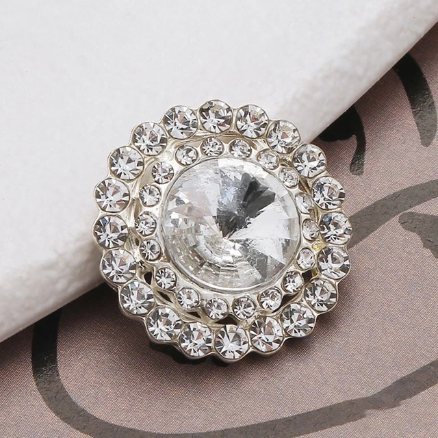 Scrapbook Décoration d'artisanat Boutons strass en métal Boutons Chemise