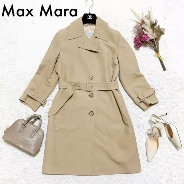 MAX MARA TRENCH Coat Size 36 From Japan s-3017 $300.00 - PicClick