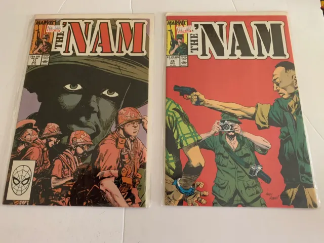Marvel The Nam Comic Book Lot Of 2