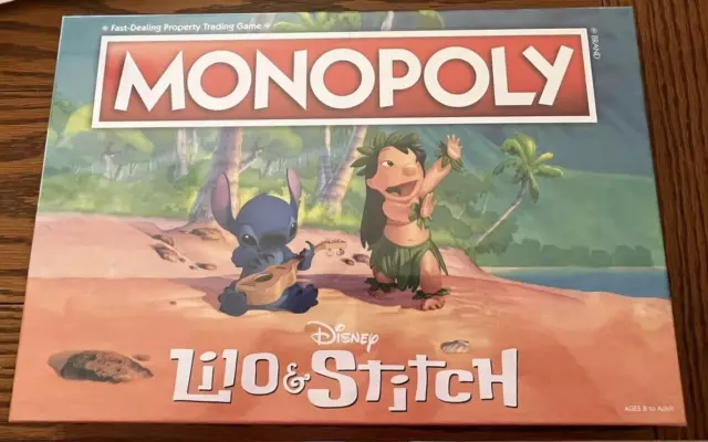 Monopoly Lilo And Stitch 2019 USAopoly Disney Trading Game 