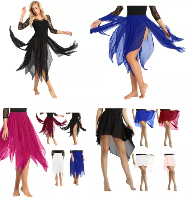 Women's Belly Dance Costume Chiffon Long Skirts Carnival Performance Dancewear