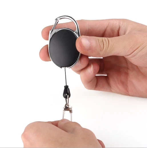 Telescopic Wire Rope Anti Lost Key Ring Keychain Retractable Gear Finder Gadget