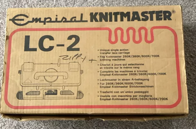 🐈 Empisal Knitmaster Lace Carriage LC-2 forKnitting machine. Charity Listing.