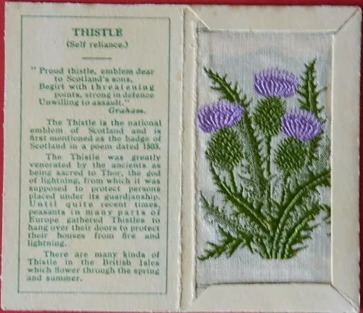 Kensitas Silk Flower (Small) 2nd Series No 25 Thistle 3.645