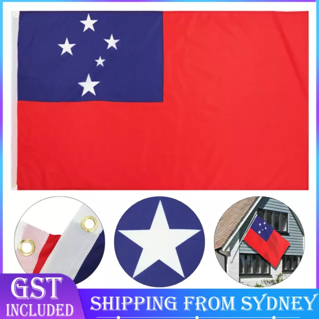 Large Samoa Flag Heavy Duty Outdoor Fa'a Western Samoan 90 X 150CM 3ft x 5ft AU